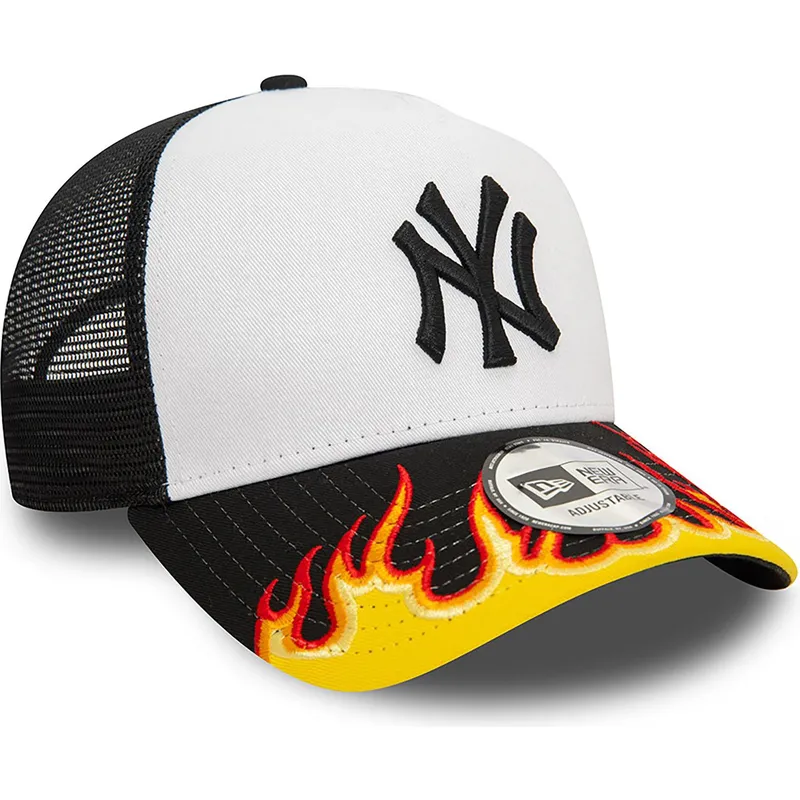 kapa-zaobljena-bijela-snapback-a-frame-flame-new-york-yankees-mlb-new-era kapa-zaobljena-bijela-snapback-a-frame-flame-new-york-yankees-mlb-new-era