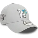 kapa-zaobljena-siva-podesiv-9forty-flower-icon-los-angeles-dodgers-mlb-new-era