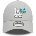kapa-zaobljena-siva-podesiv-9forty-flower-icon-los-angeles-dodgers-mlb-new-era