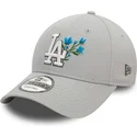 kapa-zaobljena-siva-podesiv-9forty-flower-icon-los-angeles-dodgers-mlb-new-era