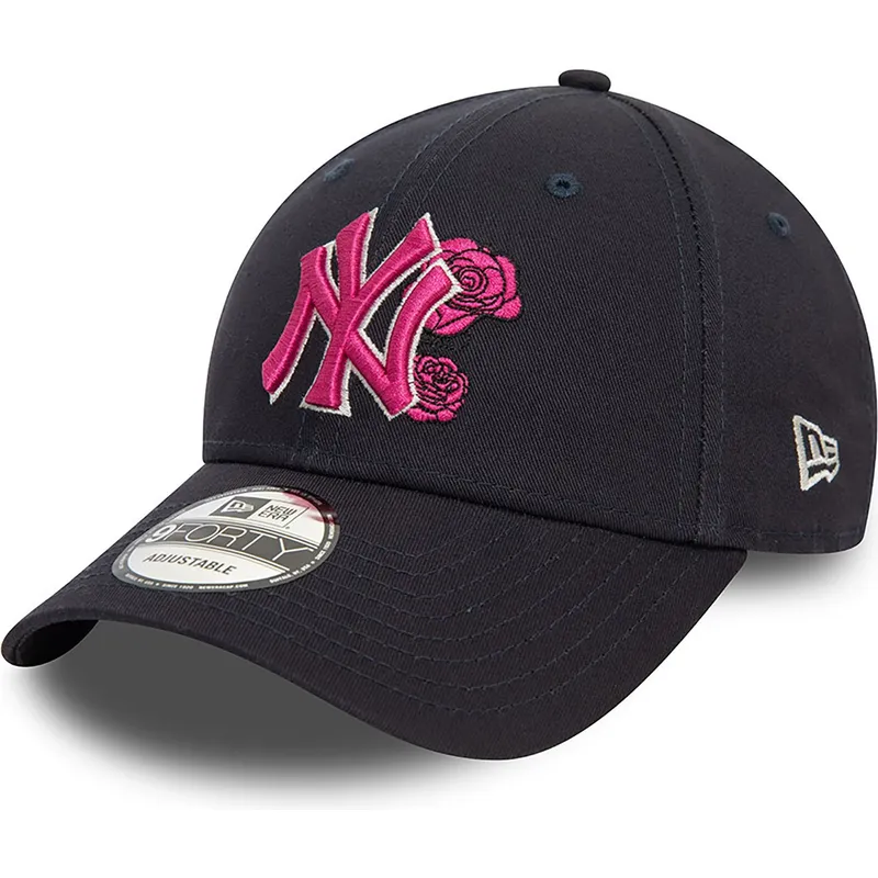 kapa-zaobljena-mornarsko-plava-podesiv-rosa-9forty-flower-icon-new-york-yankees-mlb-new-era