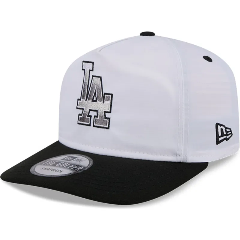 kapa-zaobljena-bijela-snapback-golfer-chrome-los-angeles-dodgers-mlb-new-era