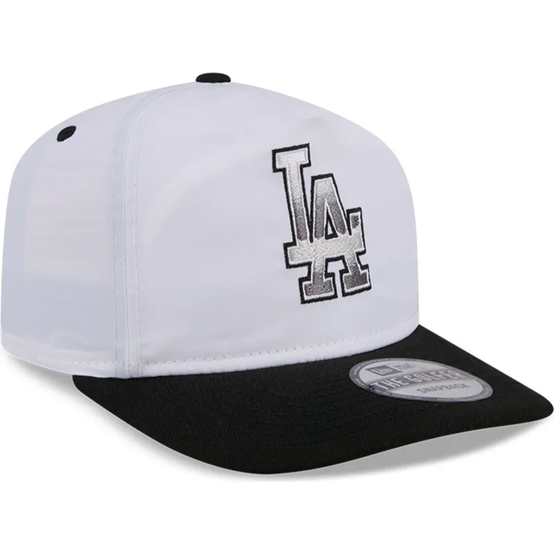kapa-zaobljena-bijela-snapback-golfer-chrome-los-angeles-dodgers-mlb-new-era