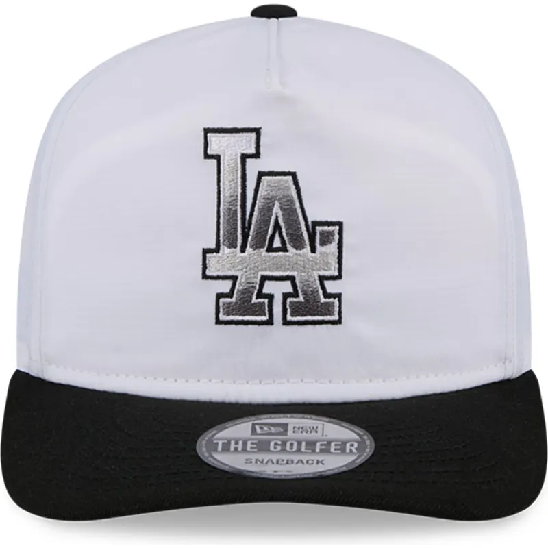 kapa-zaobljena-bijela-snapback-golfer-chrome-los-angeles-dodgers-mlb-new-era