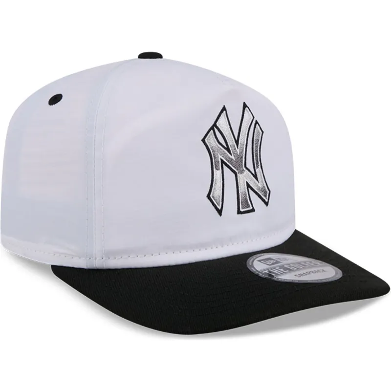 kapa-zaobljena-bijela-snapback-golfer-chrome-new-york-yankees-mlb-new-era