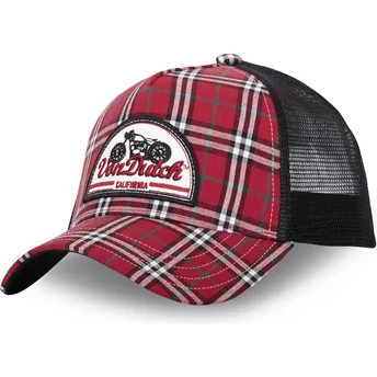 Kapa zaobljena crvena snapback CAR04 Von Dutch