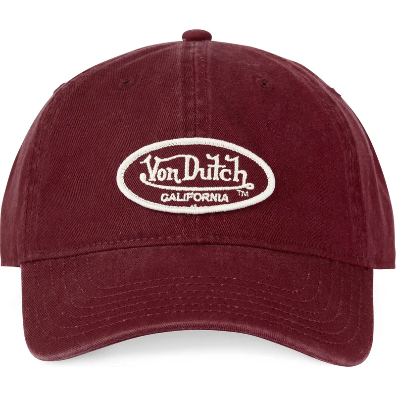 kapa-zaobljena-crvena-podesiv-log-bur-von-dutch