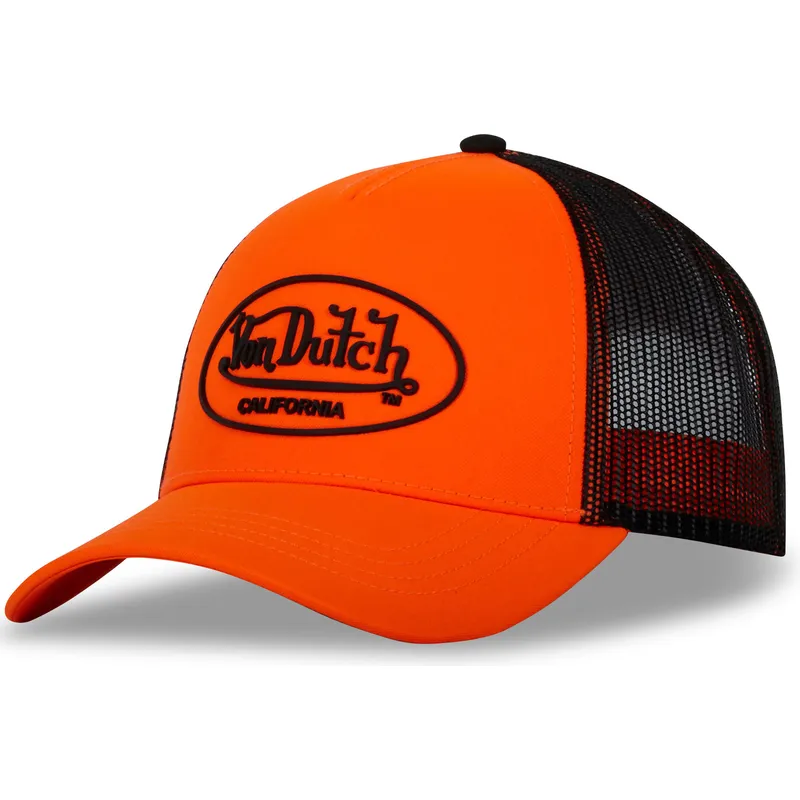 cap-zaobljena-orange-snapback-von-dutch