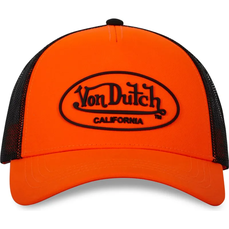 cap-zaobljena-orange-snapback-von-dutch