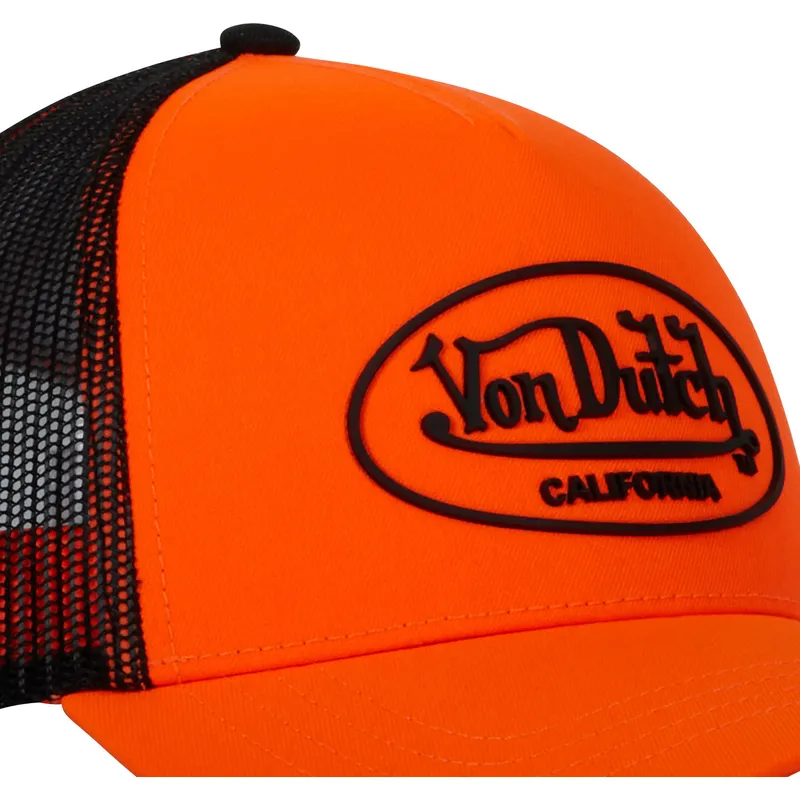 cap-zaobljena-orange-snapback-von-dutch