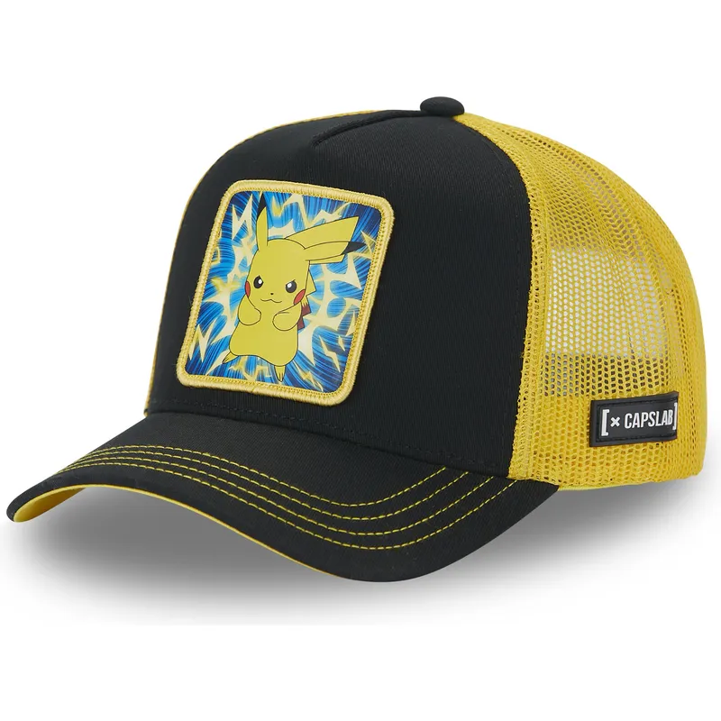 kapa-zaobljena-crna-snapback-pmk5-thu-pikachu-pokemon-capslab