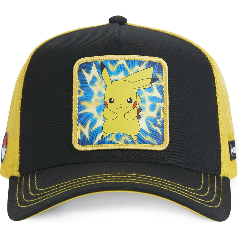 kapa-zaobljena-crna-snapback-pmk5-thu-pikachu-pokemon-capslab