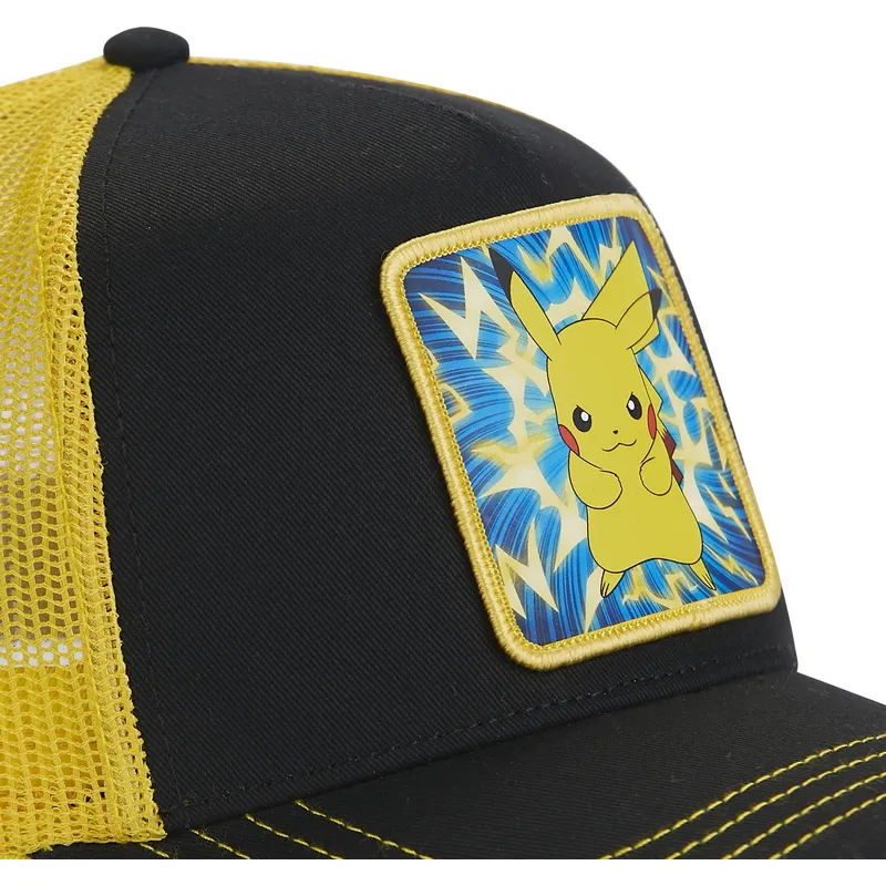 kapa-zaobljena-crna-snapback-pmk5-thu-pikachu-pokemon-capslab