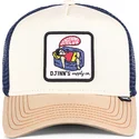 djinns-do-nothing-club-hft-dnc-12-beige-and-blue-trucker-hat