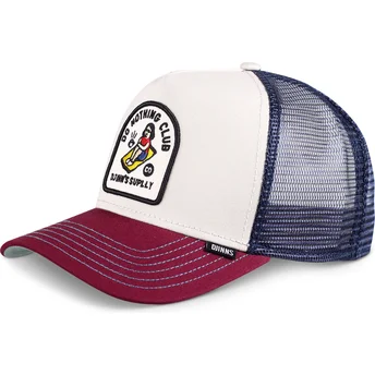 Djinns Do Nothing Club HFT DNC 1.3 Maroon and Blue Trucker Hat