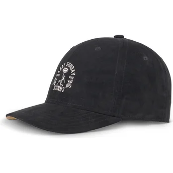 Djinns Curved Brim TrueFit Lazy Classic Black Adjustable Cap