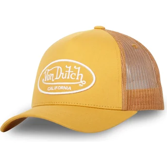 Von Dutch LOF B09 Yellow Adjustable Trucker Hat