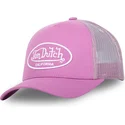 von-dutch-lof-b13-pink-adjustable-trucker-hat