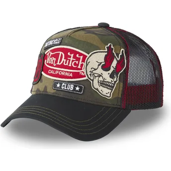 Kapa zaobljena maskirni snapback PATCHES01 Von Dutch