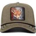 kapa-zaobljena-zelena-snapback-foxy-duck-canvas-the-farm-goorin-bros