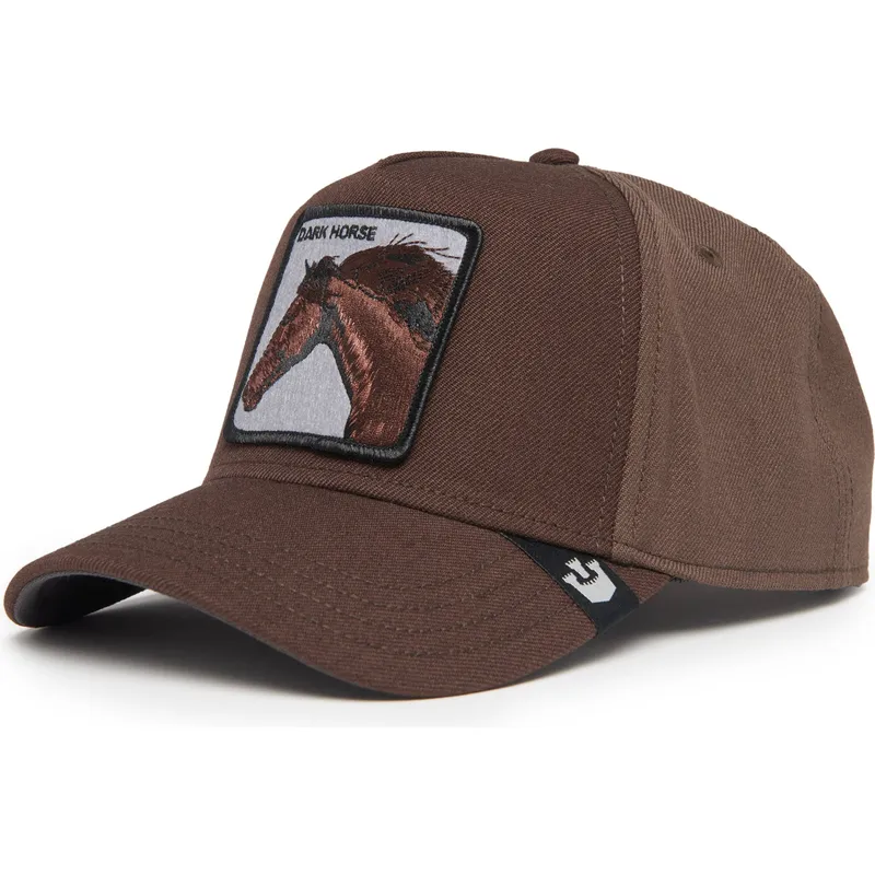 kapa-zaobljena-smeda-snapback-dark-horse-field-100-all-season-wool-the-farm-goorin-bros
