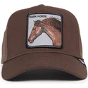 kapa-zaobljena-smeda-snapback-dark-horse-field-100-all-season-wool-the-farm-goorin-bros