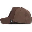 kapa-zaobljena-smeda-snapback-dark-horse-field-100-all-season-wool-the-farm-goorin-bros