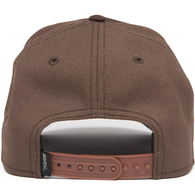 kapa-zaobljena-smeda-snapback-dark-horse-field-100-all-season-wool-the-farm-goorin-bros