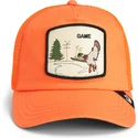 kapa-zaobljena-narancasta-snapback-game-maybe-park-range-the-farm-goorin-bros