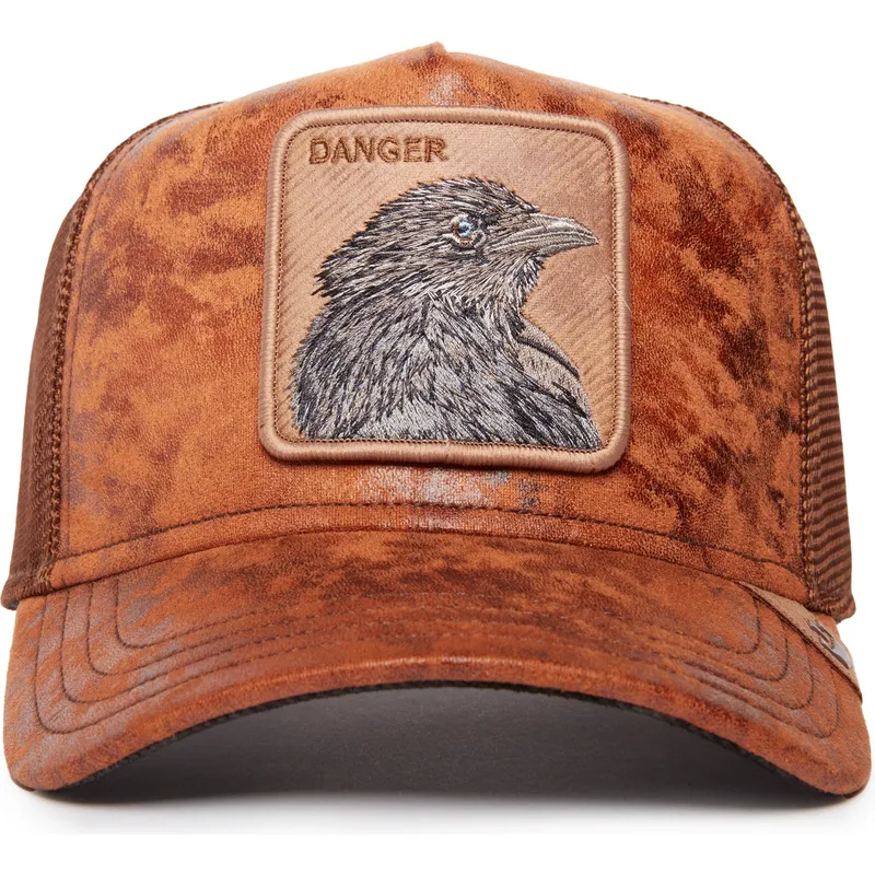 kapa-zaobljena-smeda-snapback-danger-crow-the-farm-goorin-bros