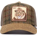 kapa-zaobljena-smeda-snapback-king-moon-lion-uk-plaid-the-farm-goorin-bros