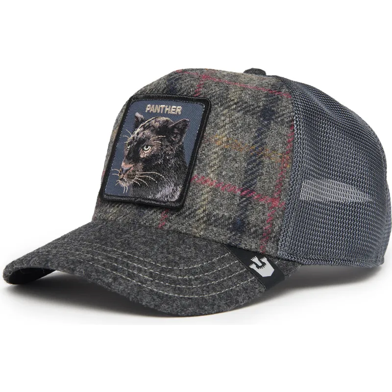 kapa-zaobljena-siva-snapback-moon-panther-uk-plaid-the-farm-goorin-bros