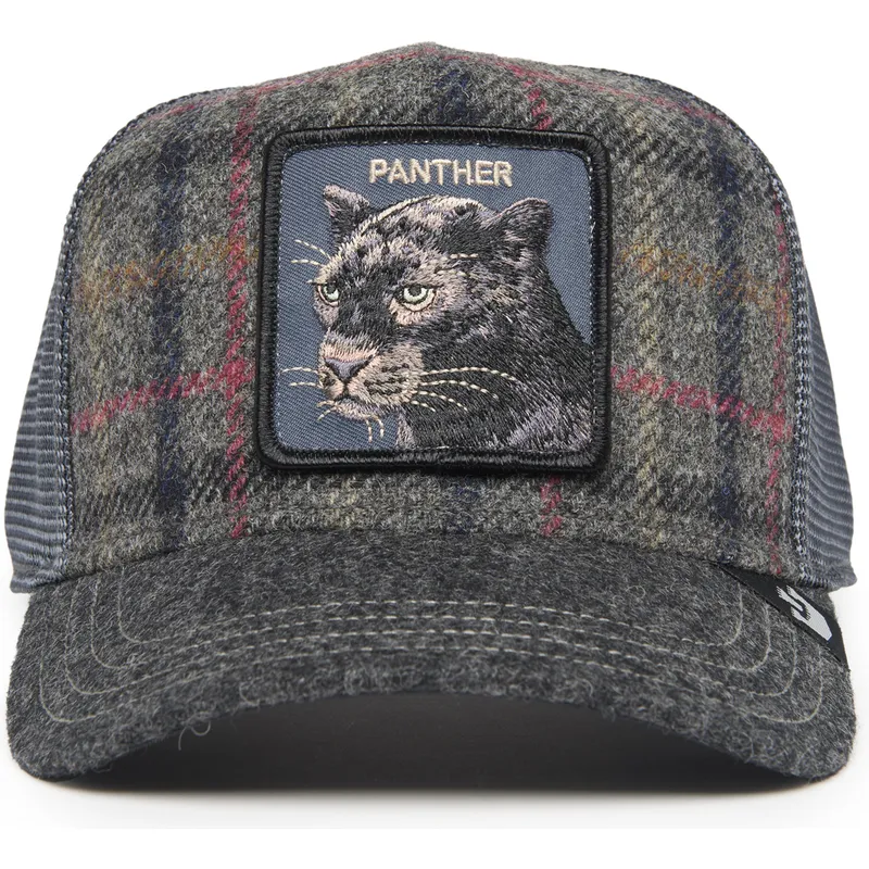 kapa-zaobljena-siva-snapback-moon-panther-uk-plaid-the-farm-goorin-bros
