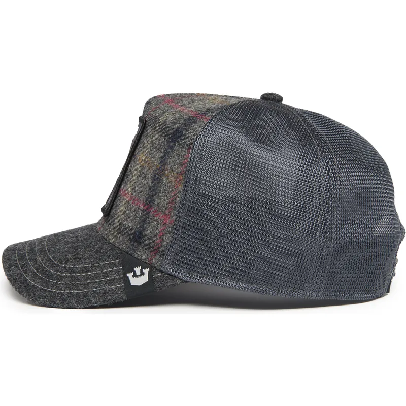 kapa-zaobljena-siva-snapback-moon-panther-uk-plaid-the-farm-goorin-bros