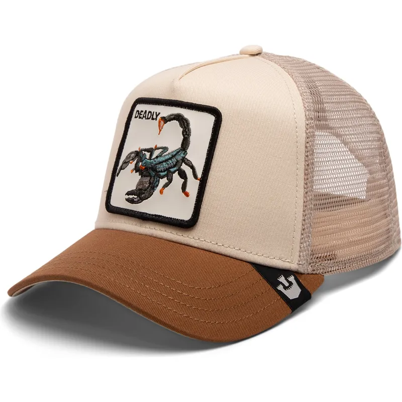kapa-zaobljena-smeda-snapback-the-deadliest-scorpion-eco-brutalism-the-farm-goorin-bros