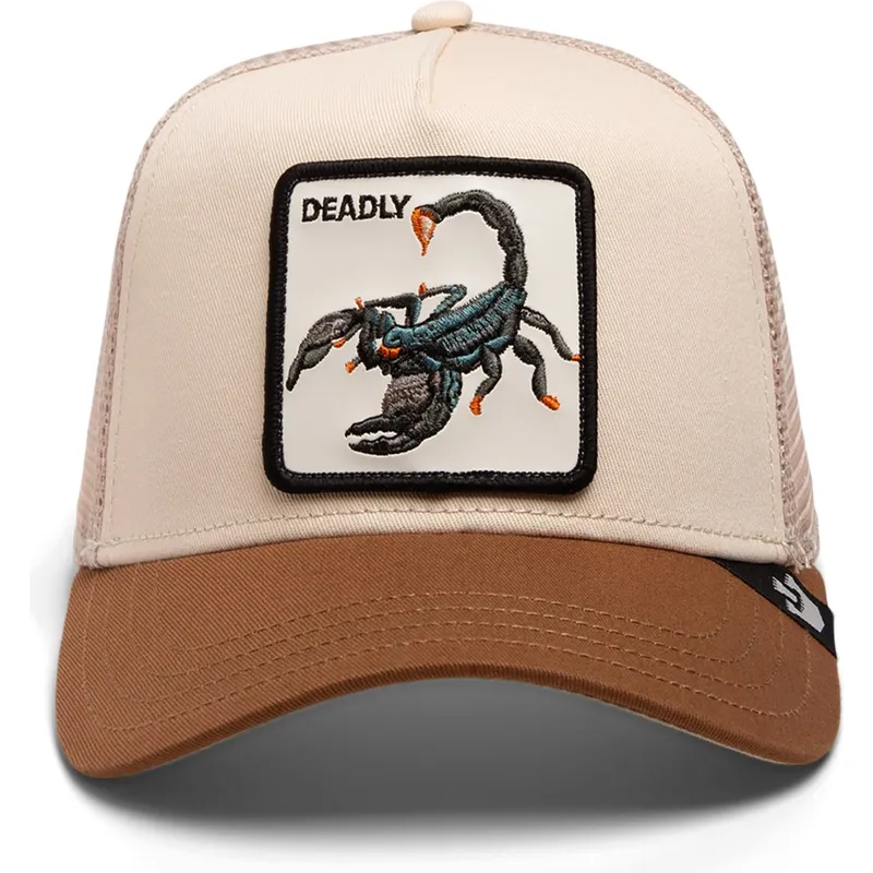 kapa-zaobljena-smeda-snapback-the-deadliest-scorpion-eco-brutalism-the-farm-goorin-bros