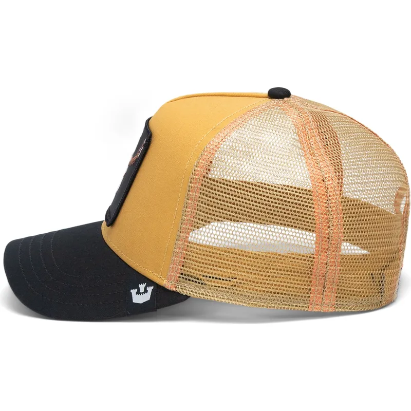 kapa-zaobljena-zuta-snapback-the-dead-skull-eco-brutalism-the-farm-goorin-bros