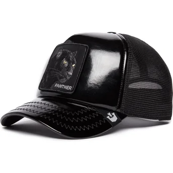 kapa-zaobljena-crna-snapback-obsidian-panther-puff-patent-the-farm-goorin-bros