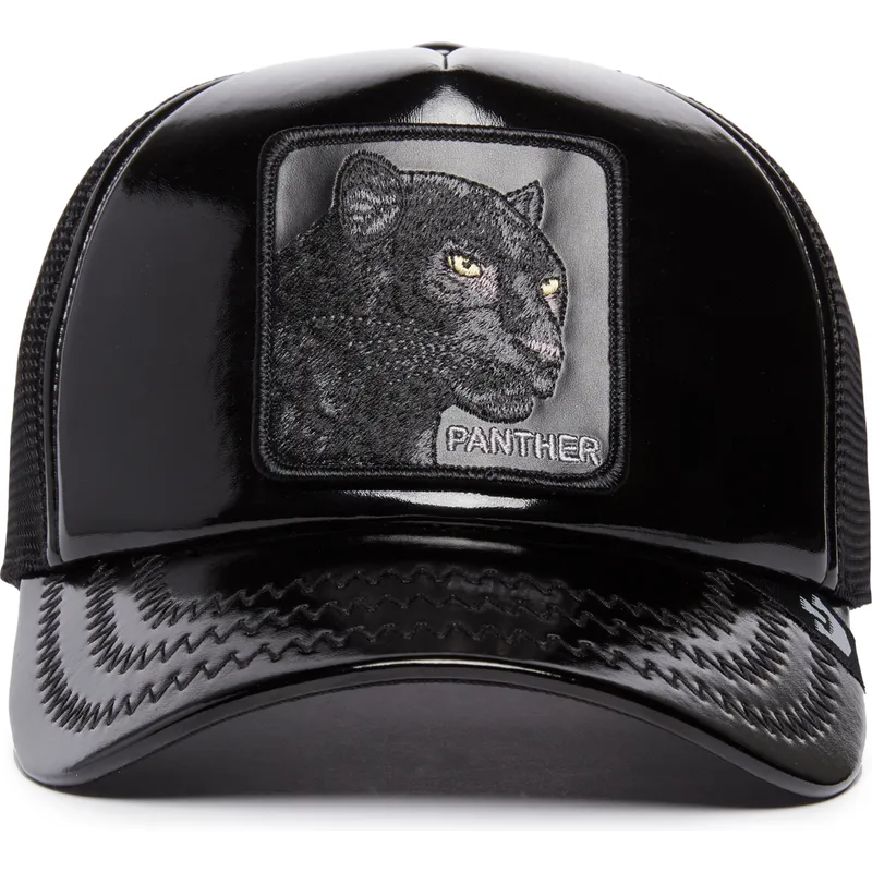 kapa-zaobljena-crna-snapback-obsidian-panther-puff-patent-the-farm-goorin-bros