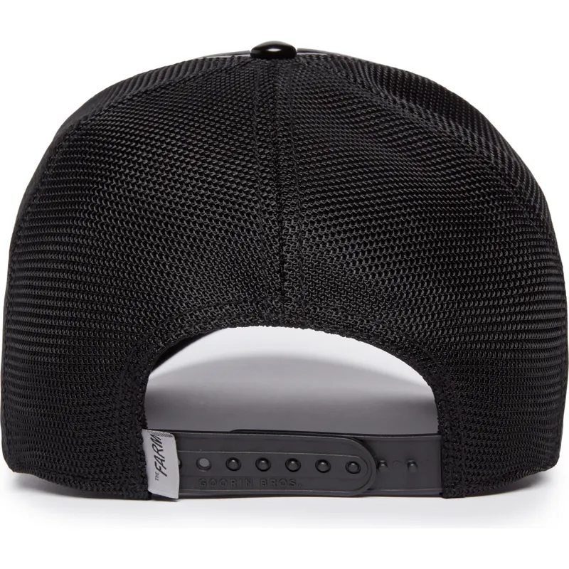 kapa-zaobljena-crna-snapback-obsidian-panther-puff-patent-the-farm-goorin-bros