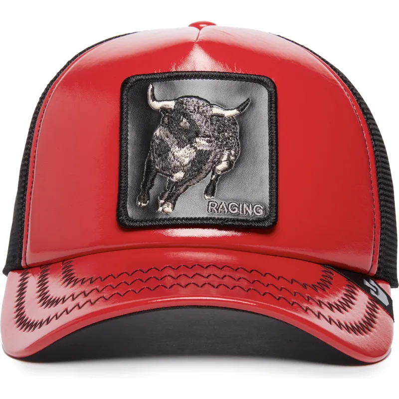 kapa-zaobljena-crvena-snapback-raging-pamplona-puff-patent-the-farm-goorin-bros