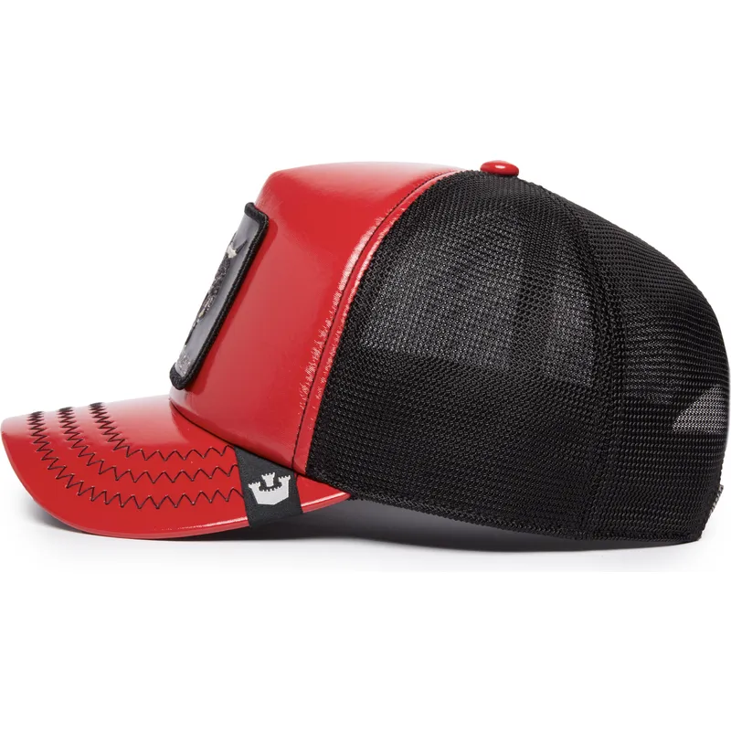 kapa-zaobljena-crvena-snapback-raging-pamplona-puff-patent-the-farm-goorin-bros