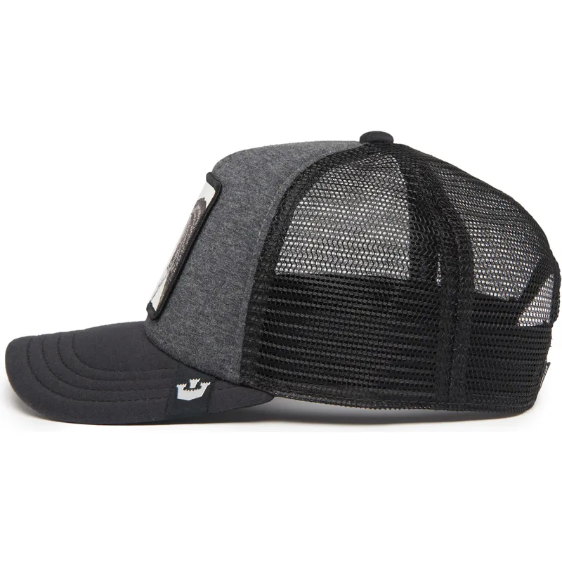 kapa-zaobljena-siva-snapback-za-djecu-rascal-racacoonie-the-farm-goorin-bros