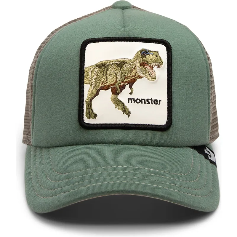 kapa-zaobljena-zelena-snapback-za-djecu-monster-little-tyrant-extinct-the-farm-goorin-bros