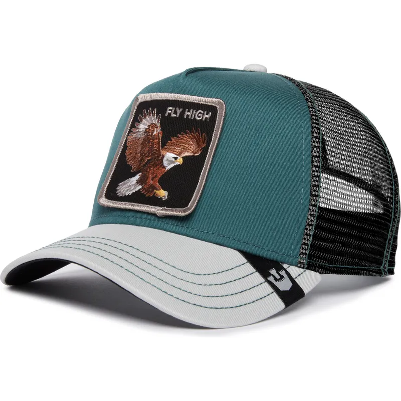 kapa-zaobljena-zelena-snapback-fly-high-eagle-fan-the-farm-goorin-bros