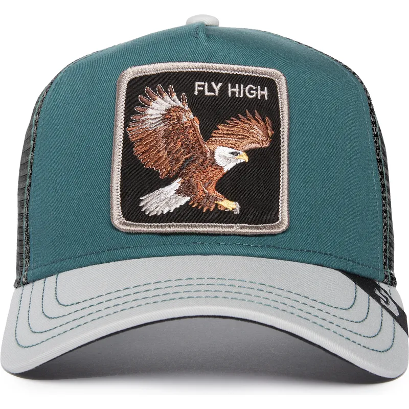kapa-zaobljena-zelena-snapback-fly-high-eagle-fan-the-farm-goorin-bros