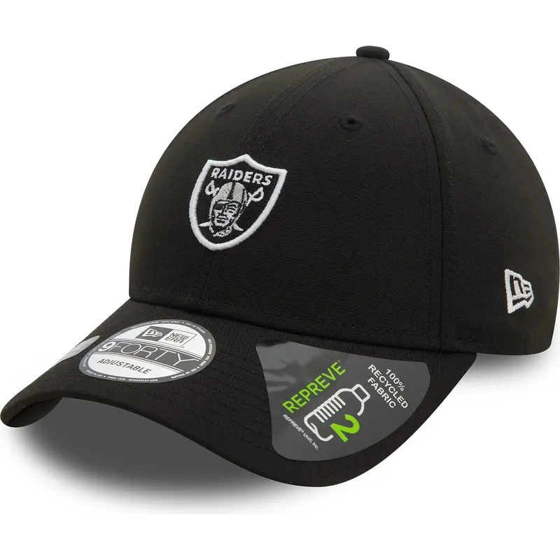 kapa-zaobljena-crna-podesiv-9forty-repreve-mini-las-vegas-raiders-nfl-new-era