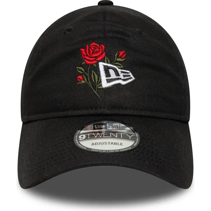 kapa-zaobljena-crna-podesiv-9twenty-rose-icon-new-era