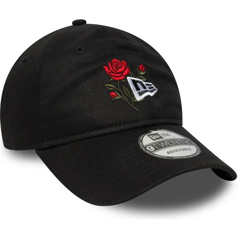 kapa-zaobljena-crna-podesiv-9twenty-rose-icon-new-era