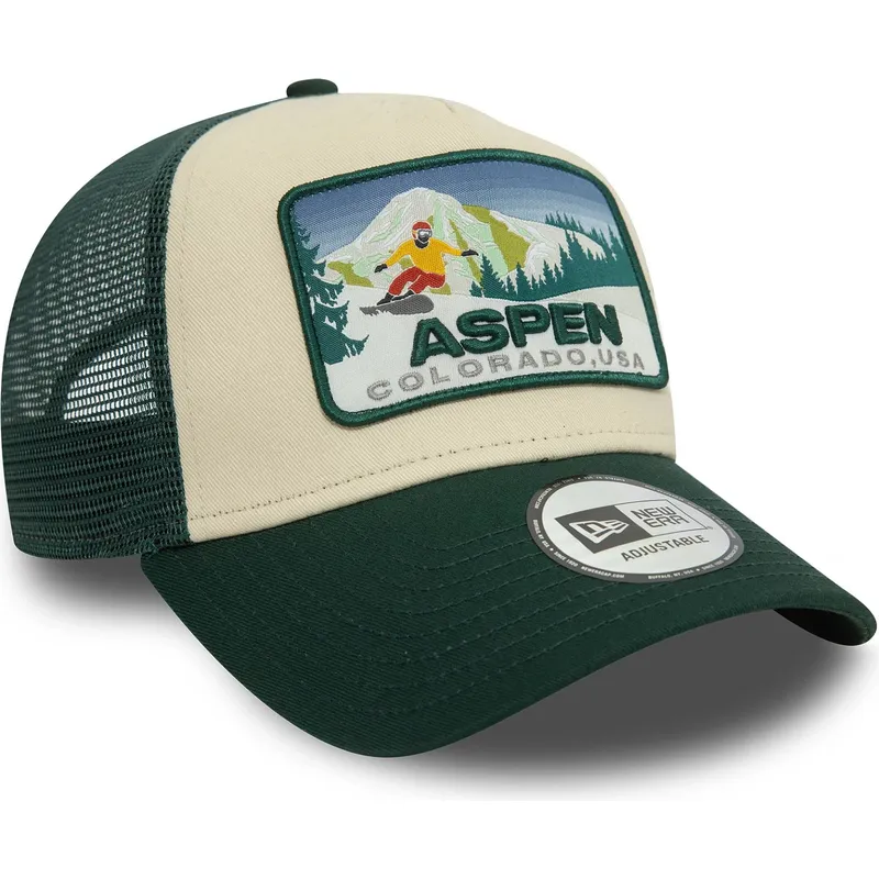 kapa-zaobljena-zelena-snapback-a-frame-ski-patch-aspen-ciudades-y-playas-new-era kapa-zaobljena-zelena-snapback-a-frame-ski-patch-aspen-ciudades-y-playas-new-era